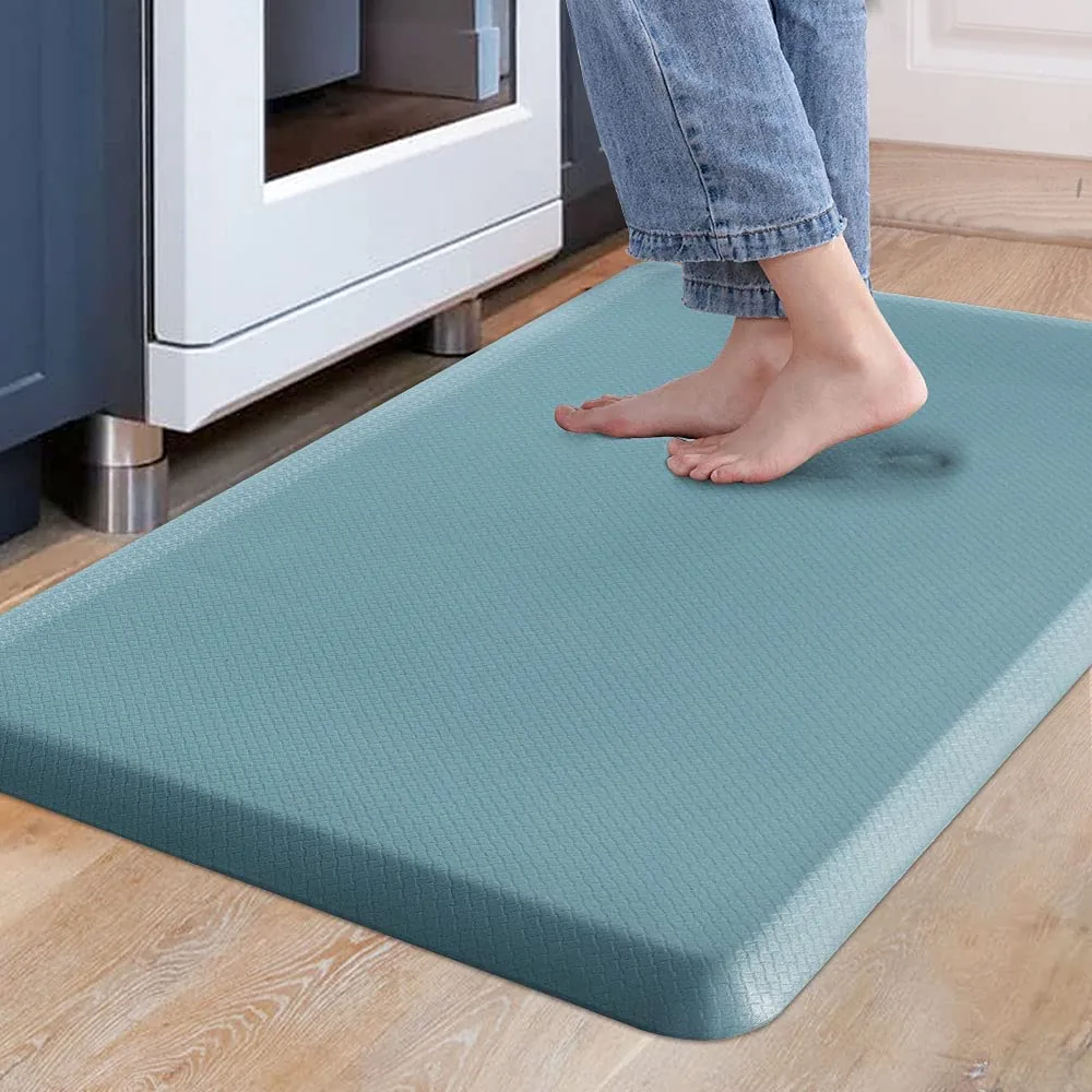 Carvapet Alfombrilla antifatiga acolchada de PVC para cocina, 70 × 44 cm