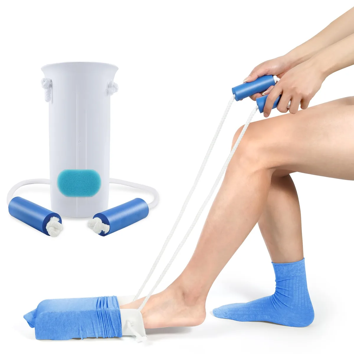 Kekoy Calzador de calcetines flexible en U, 10,2 cm