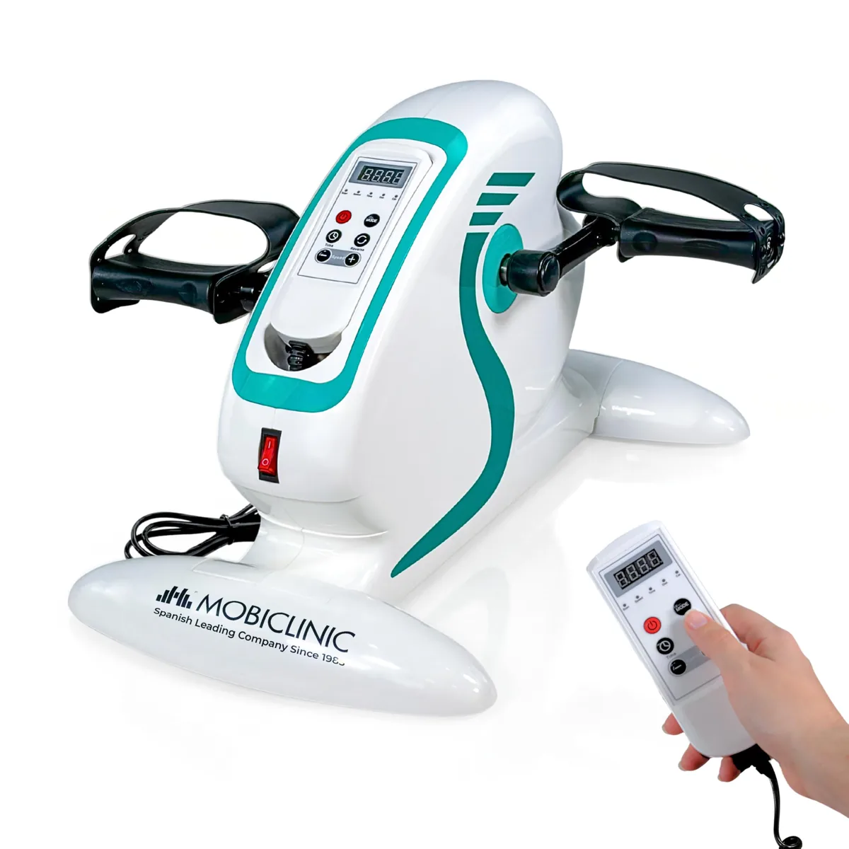 Mobiclinic Pedales estáticos eléctricos, bidireccionales, 12 niveles de velocidad