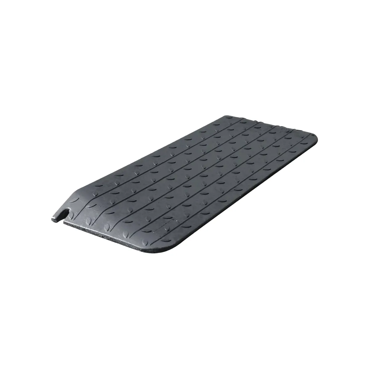 ZincOrange Rampa antideslizante de goma para umbral de puerta, 110 cm, carga de 998 kg